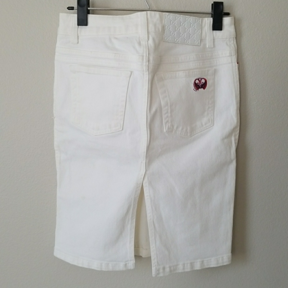Gucci White Mini Skirt Size 38 - Picture 3 of 8